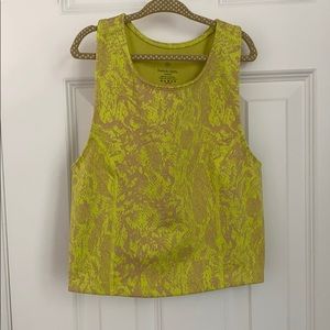 Sweaty betty crop tank yellow